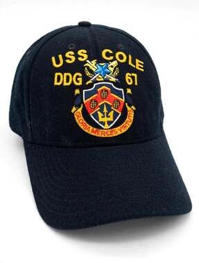 USS Cole DDG-67 Cap The Corps US Navy Embroidered Made in USA